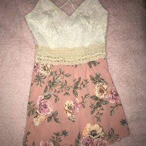 White/Pink Romper